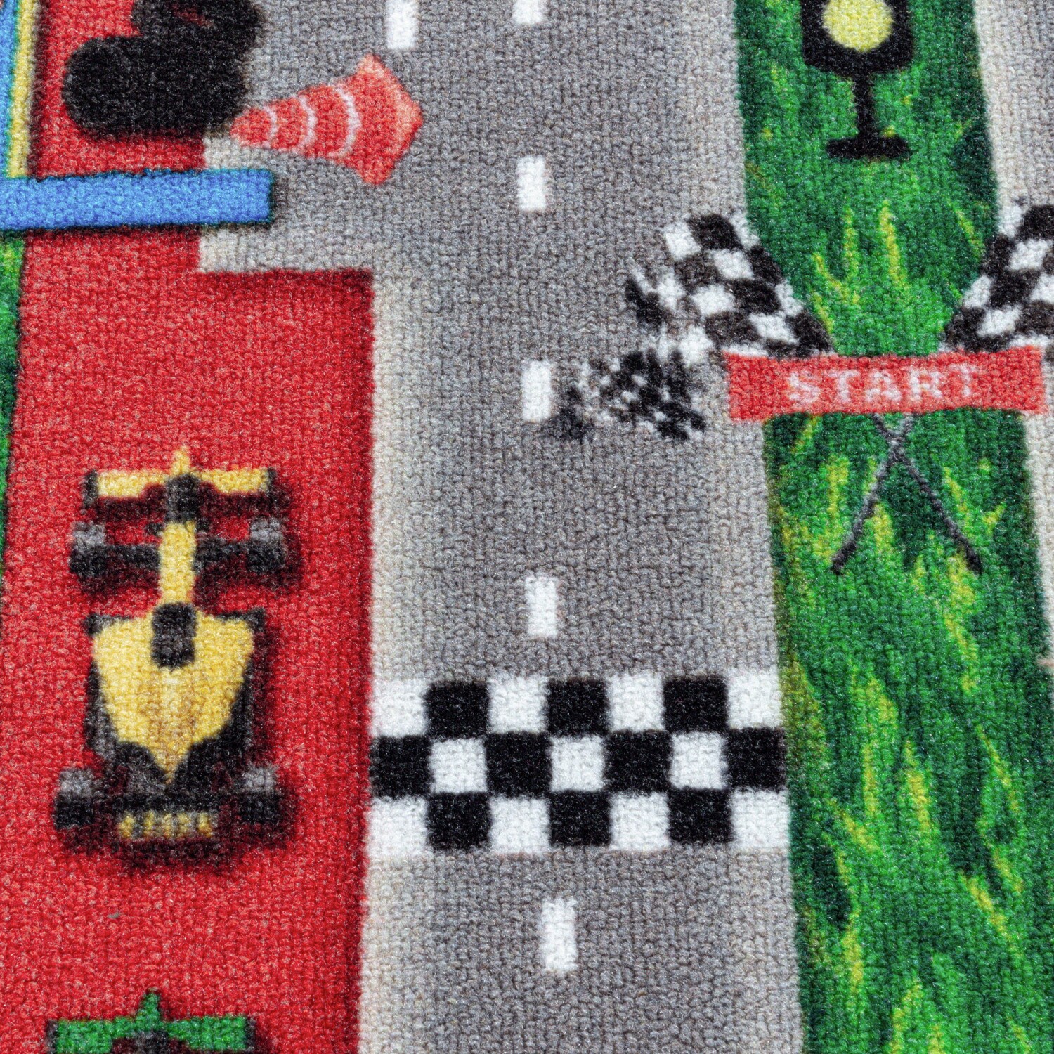 Kinderteppich Spielteppich Rennwagen, Autobahn, StraßeMotiv, Höhe 8 mm