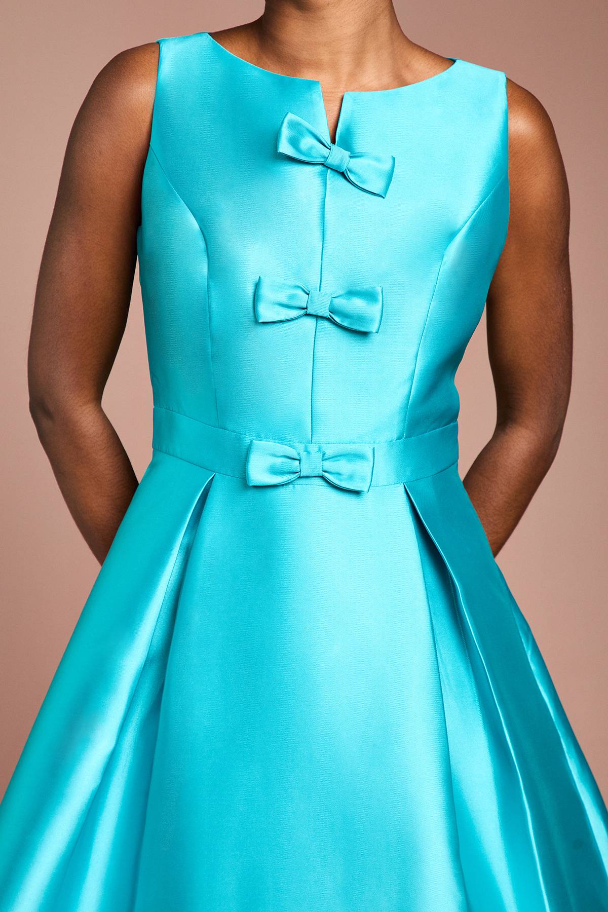 Coast Robe Midi À Jupe Ample Avec Détail Nœud