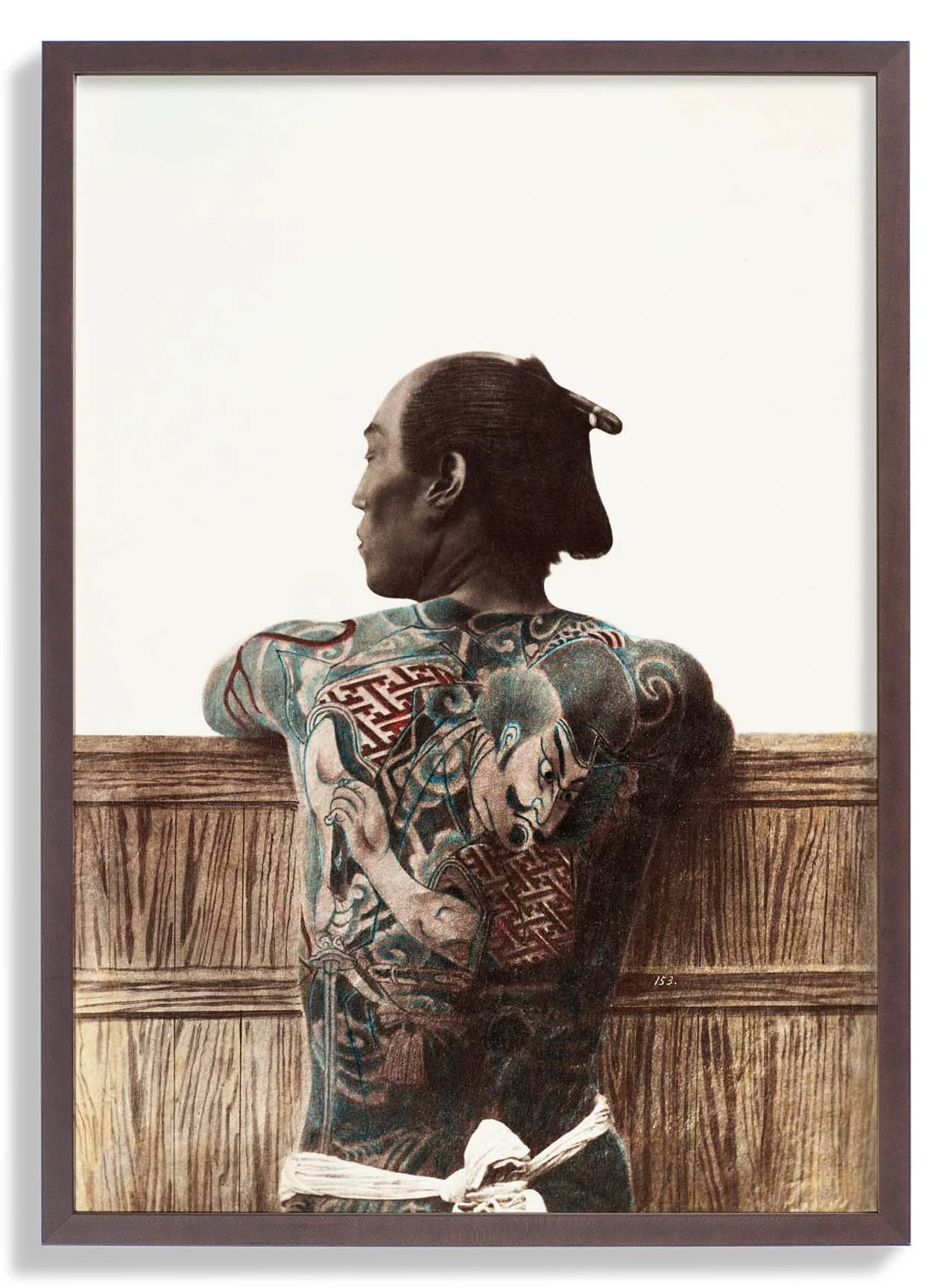 Japanischer Mann mit Tattoo von Kimbei