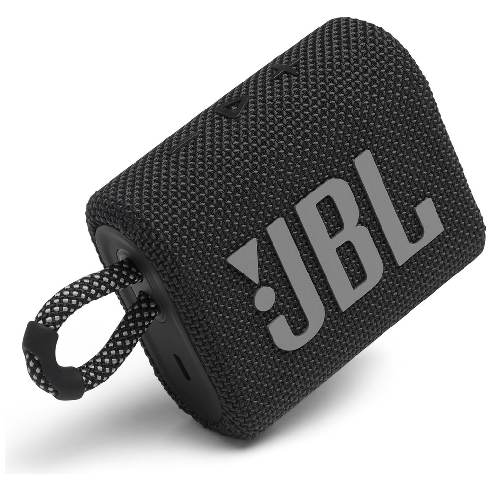 JBL Go 3 Grab and Go Bluetooth-Lautsprecher, Schwarz