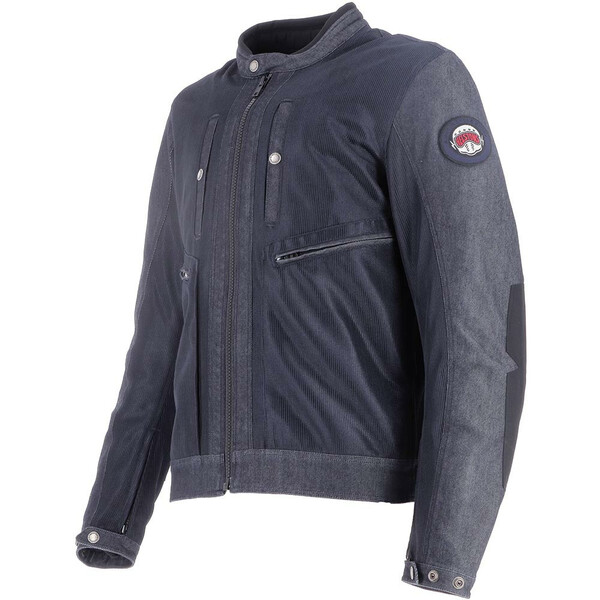Helstons - Blouson Raid Air Coton Mesh Bleu