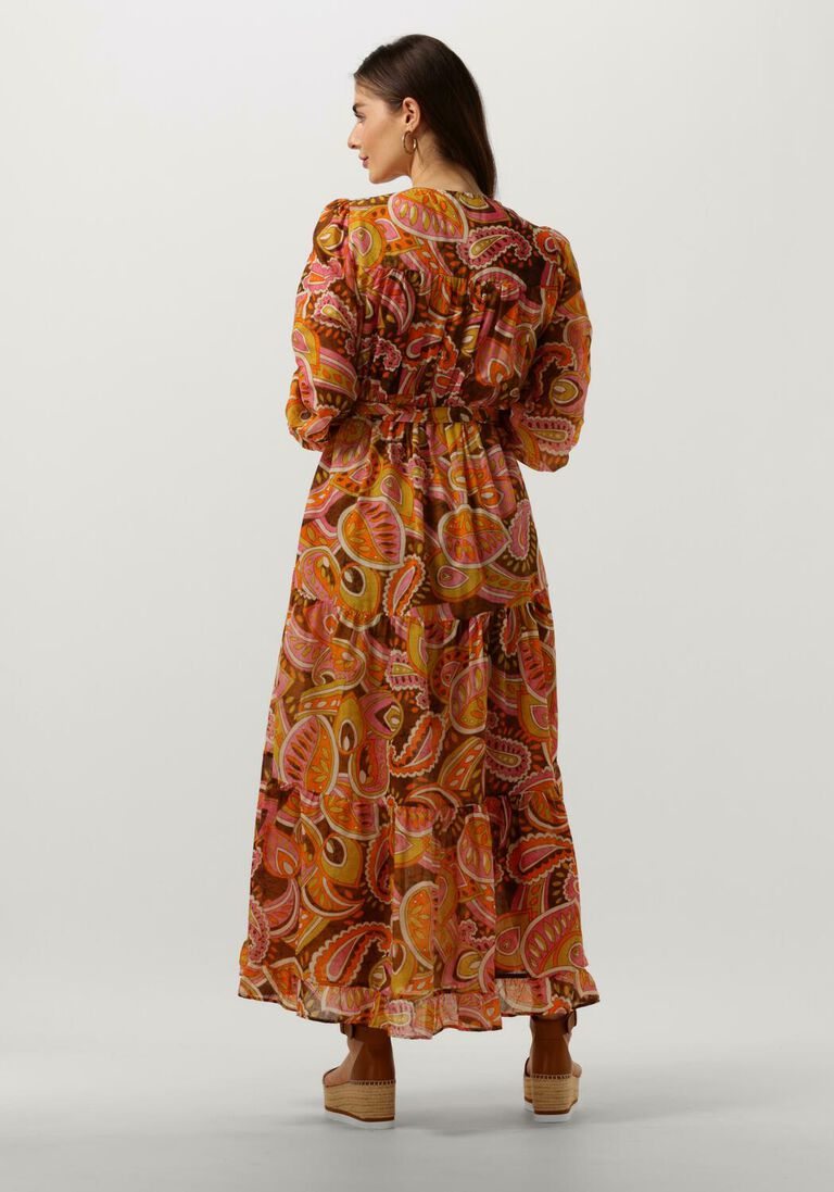 DEVOTION oranje devotion maxi jurk martselo