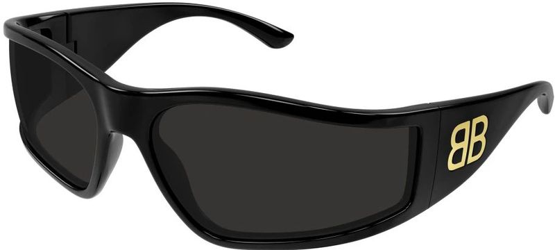 Balenciaga - BB0457S - Zonnebrillen - Zwart - Acetaat - Masker