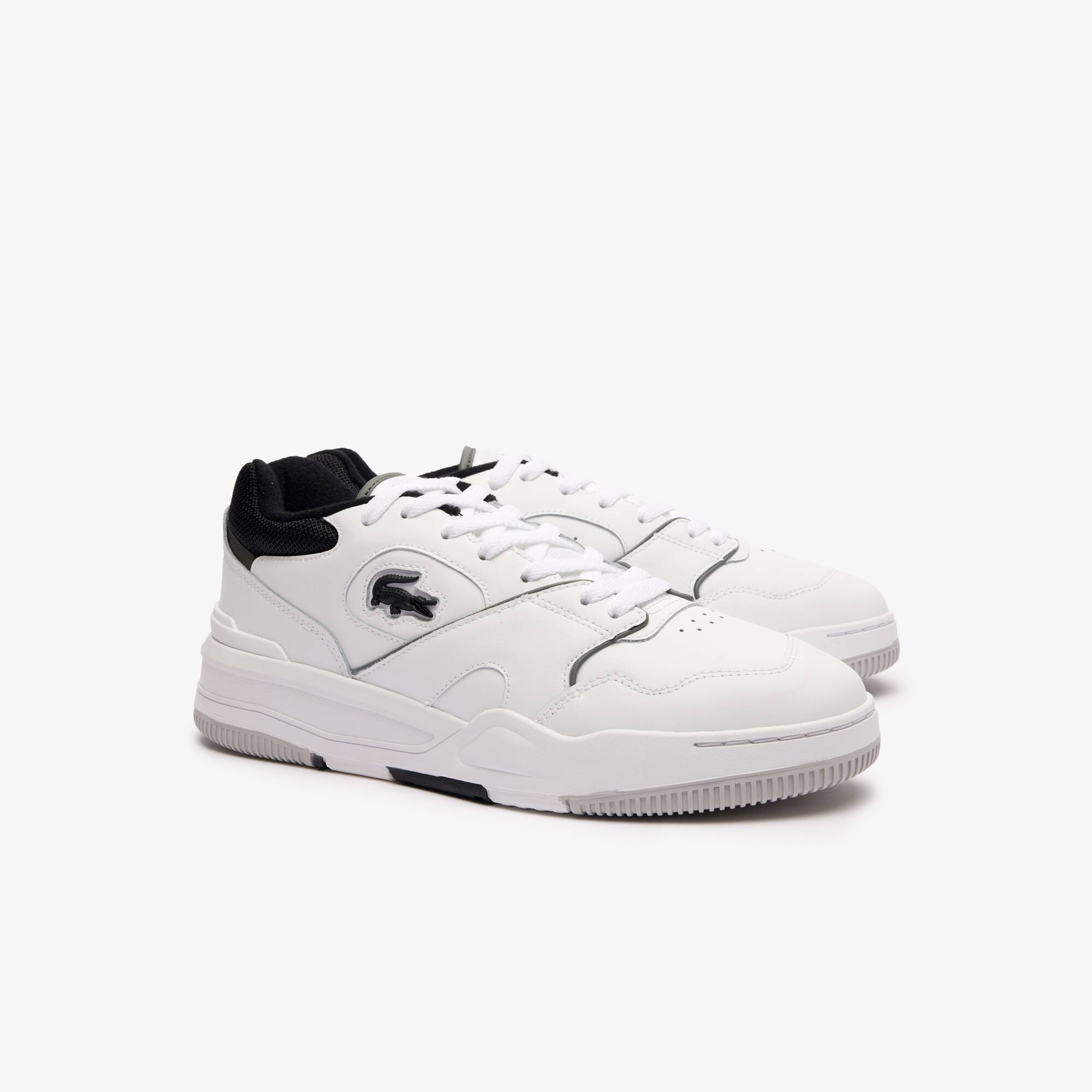 Sneakers Lineshot homme en cuir à col contrasté Sneakers - Blanc - Lacoste - Homme