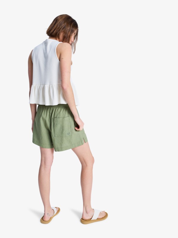Lekeitio Break Short de plage taille élastique Vert Femme