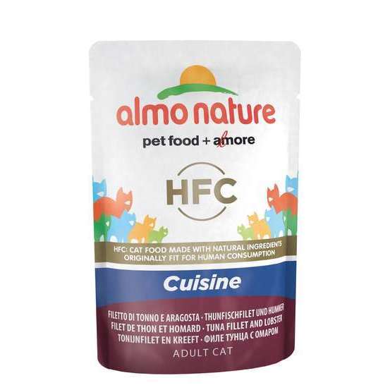 Pochon classic cuisine pour chat : filet de thon et homard 55 gr