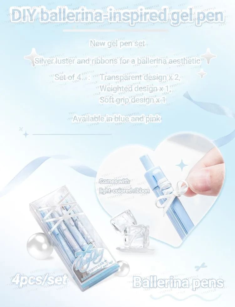 princesseria - Set van 4: Pen - 0,5 mm