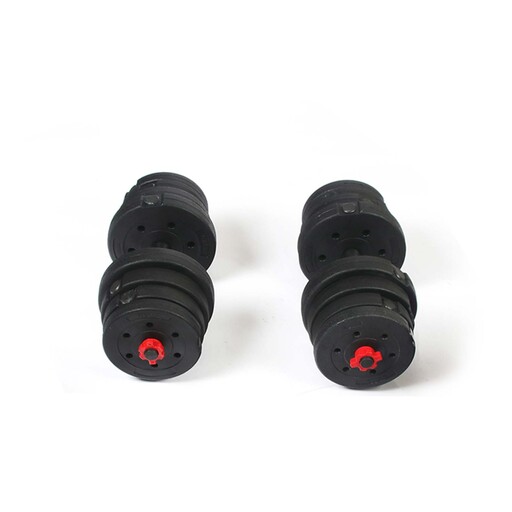 Conjunto de halteres e barra Keboo Série 300 de 93 kg