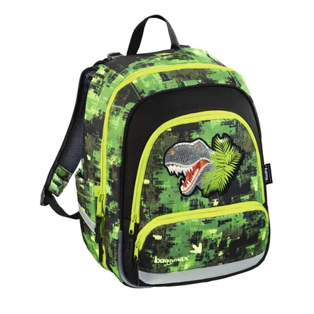 Baggymax Speedy Schulrucksack Green Dino