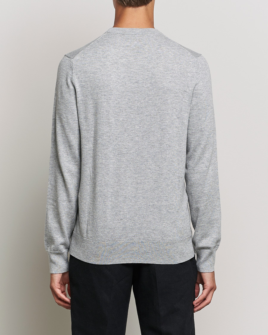 Filippa K Cotton Merino Basic Sweater Light Grey Melange