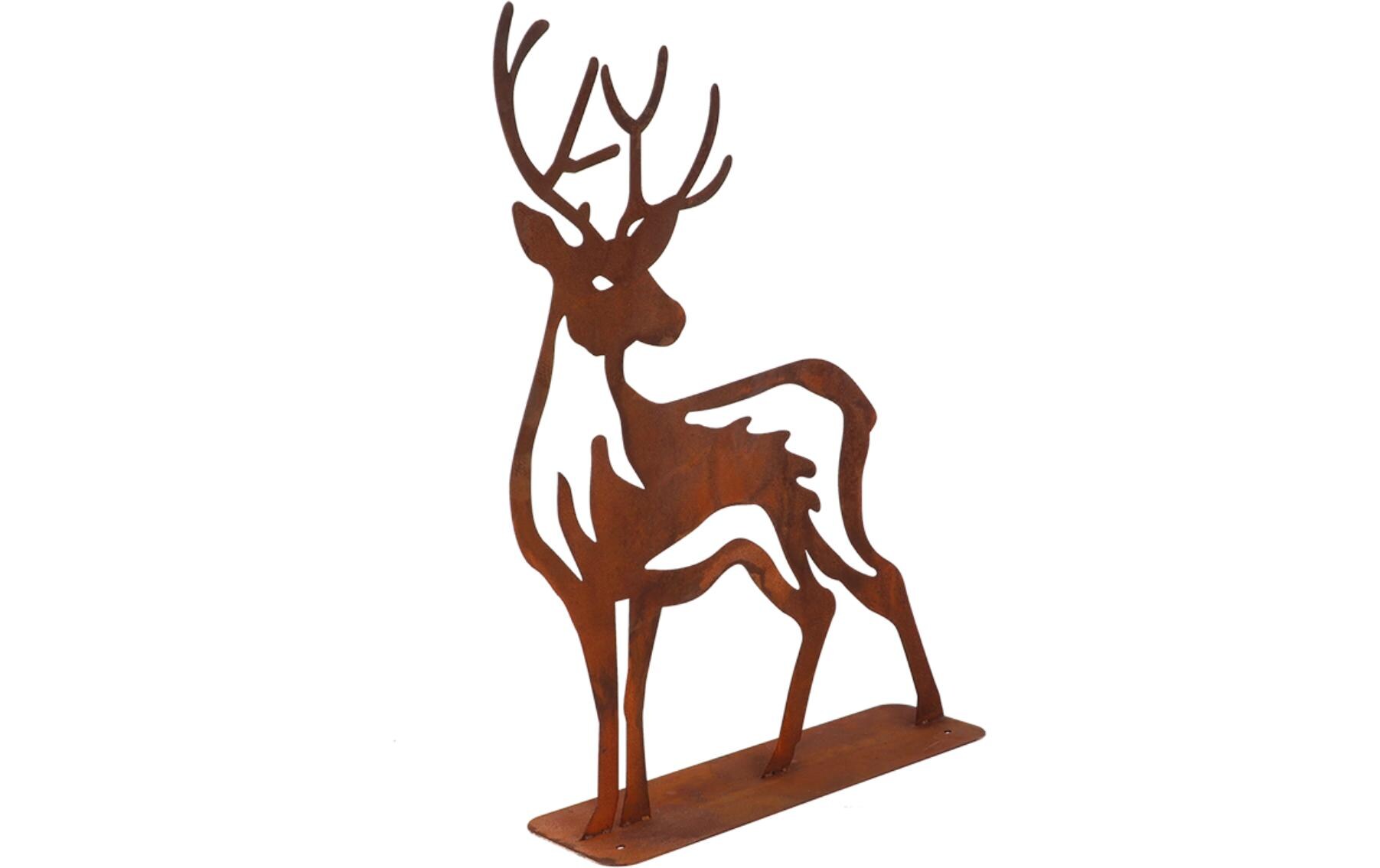 Dekofigur Hirsch RostbraunGartendekoration