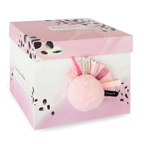 Pantin pompon   Happy Blush rose        de               Doudou et Compagnie