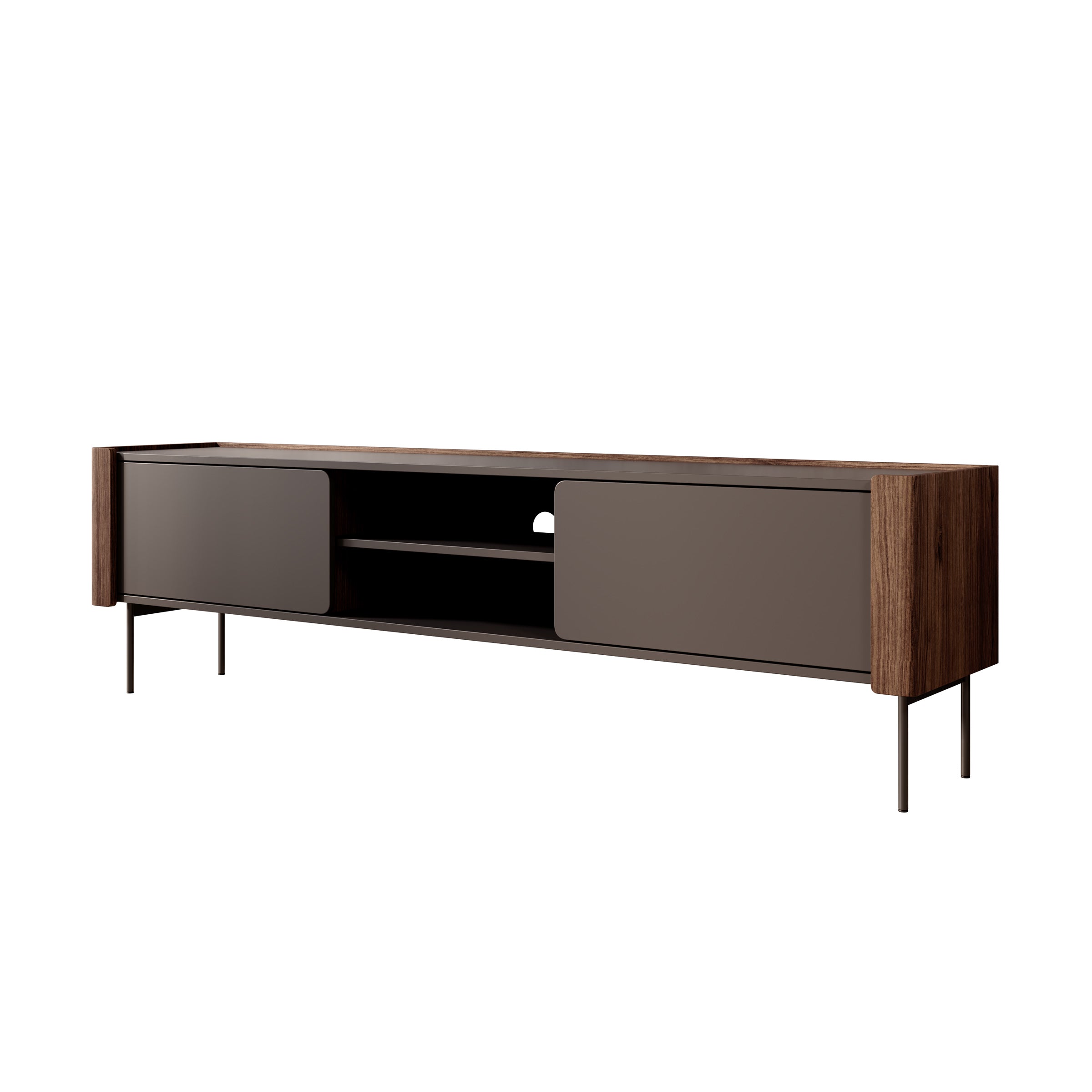 Lux - TV-Meubel - Zwart - 180x39x52 cm