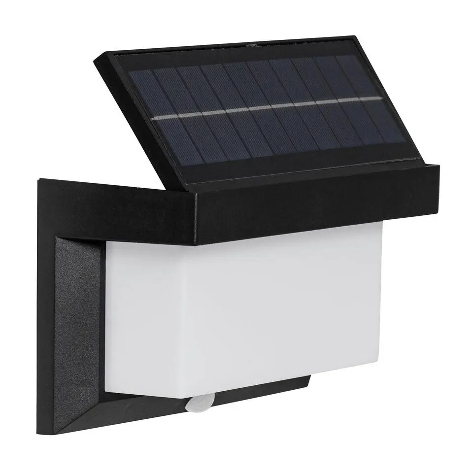 EGLO Utrera Wandlamp - Solar - Zonne-Energie - Zwart - 20 cm