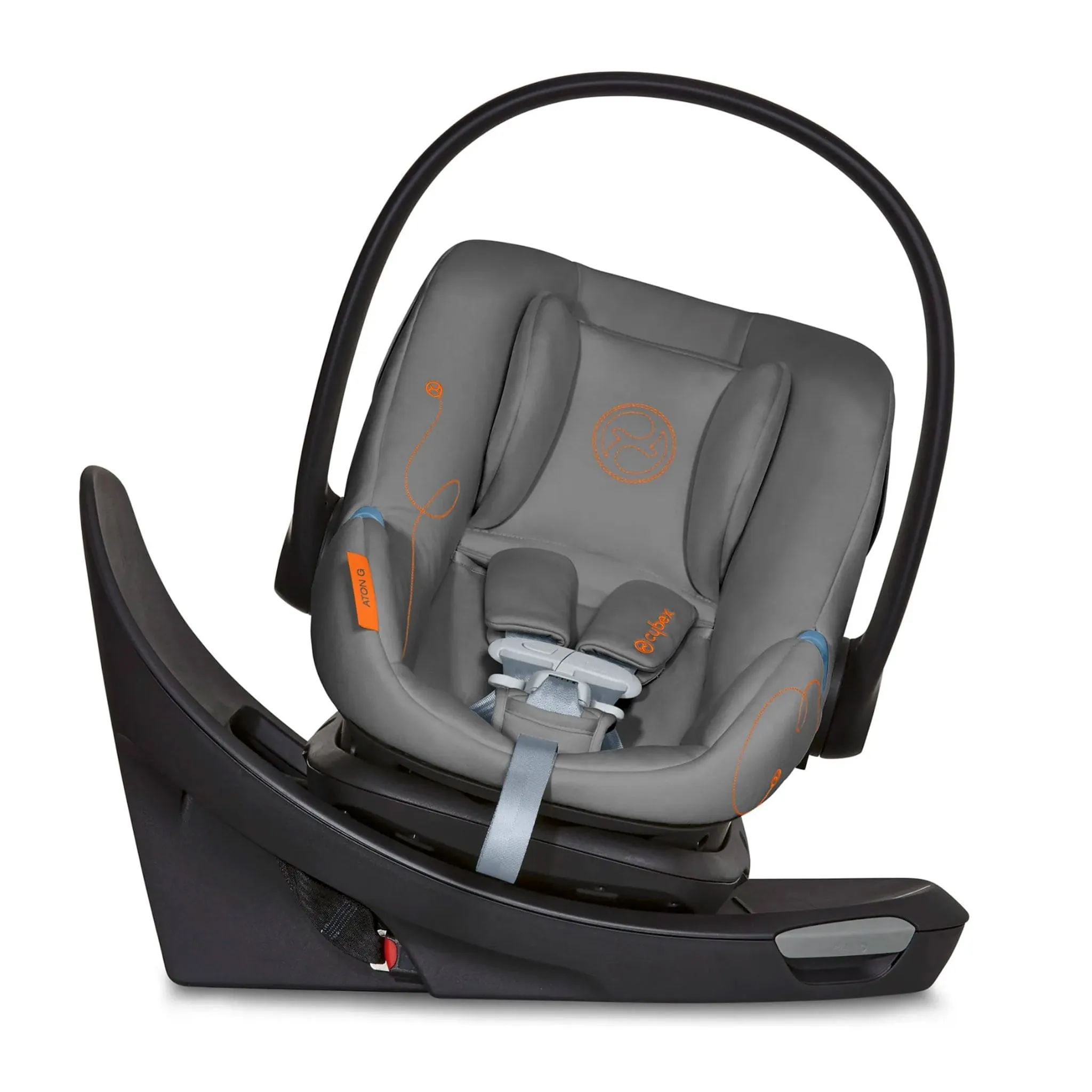Cybex Poussette Eos + Siège d'Auto Cybex Aton G Swivel - Lava Grey