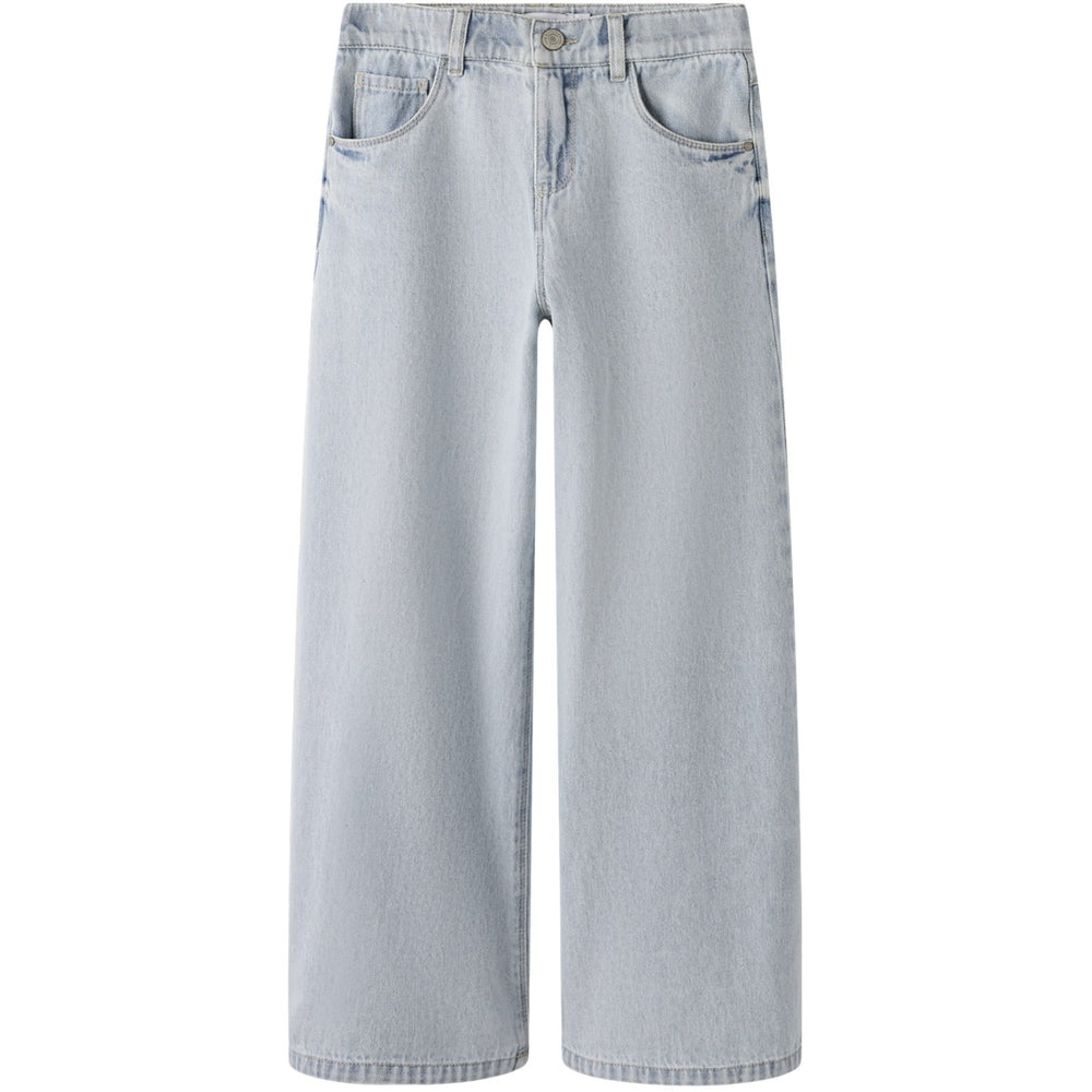 Køb Name It Light Blue Bleached Denim Nkfbella Skater Xwide Jeans 3111-Za Noos