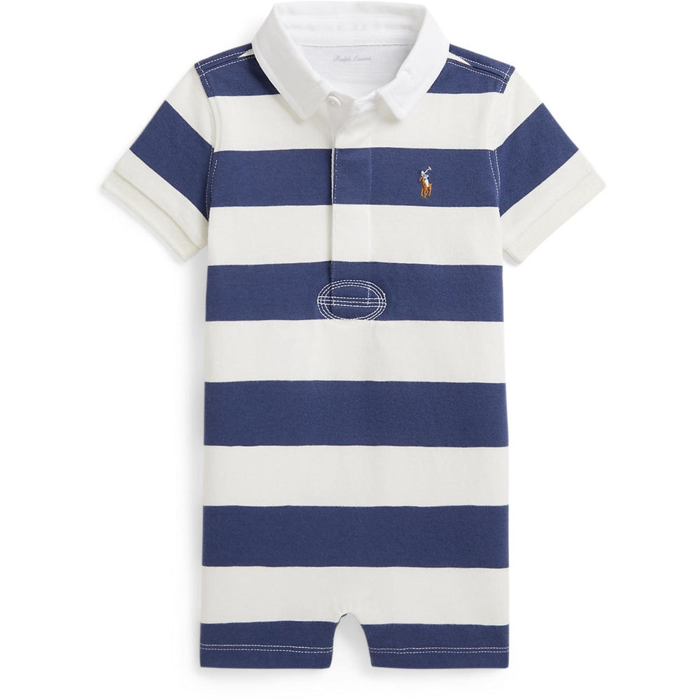 Køb Ralph Lauren Baby Light Navy/Deckwash White Shortall