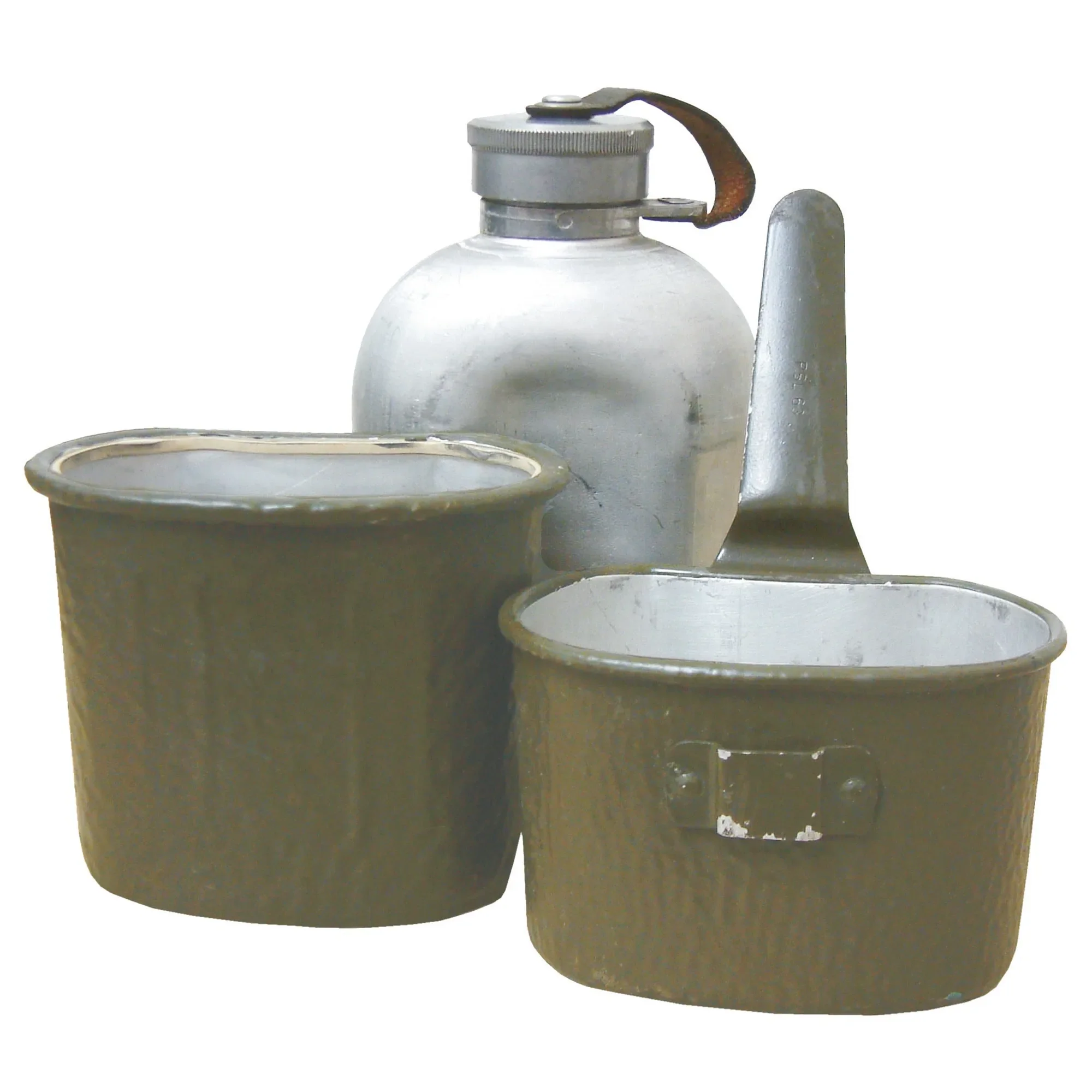 Bundeswehr Original -  BW Feldflasche 3-tlg gebraucht