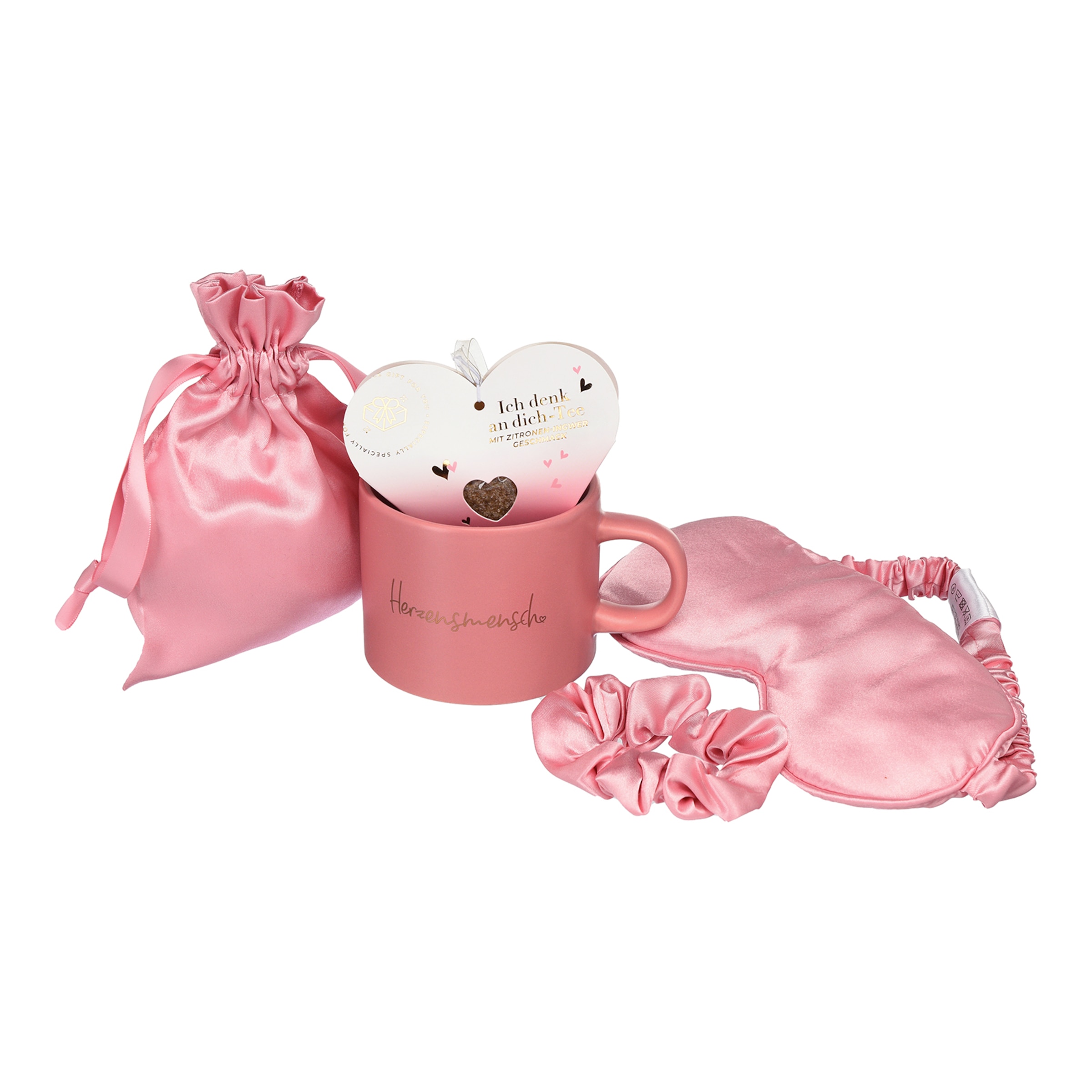 rosa, 4-teilig