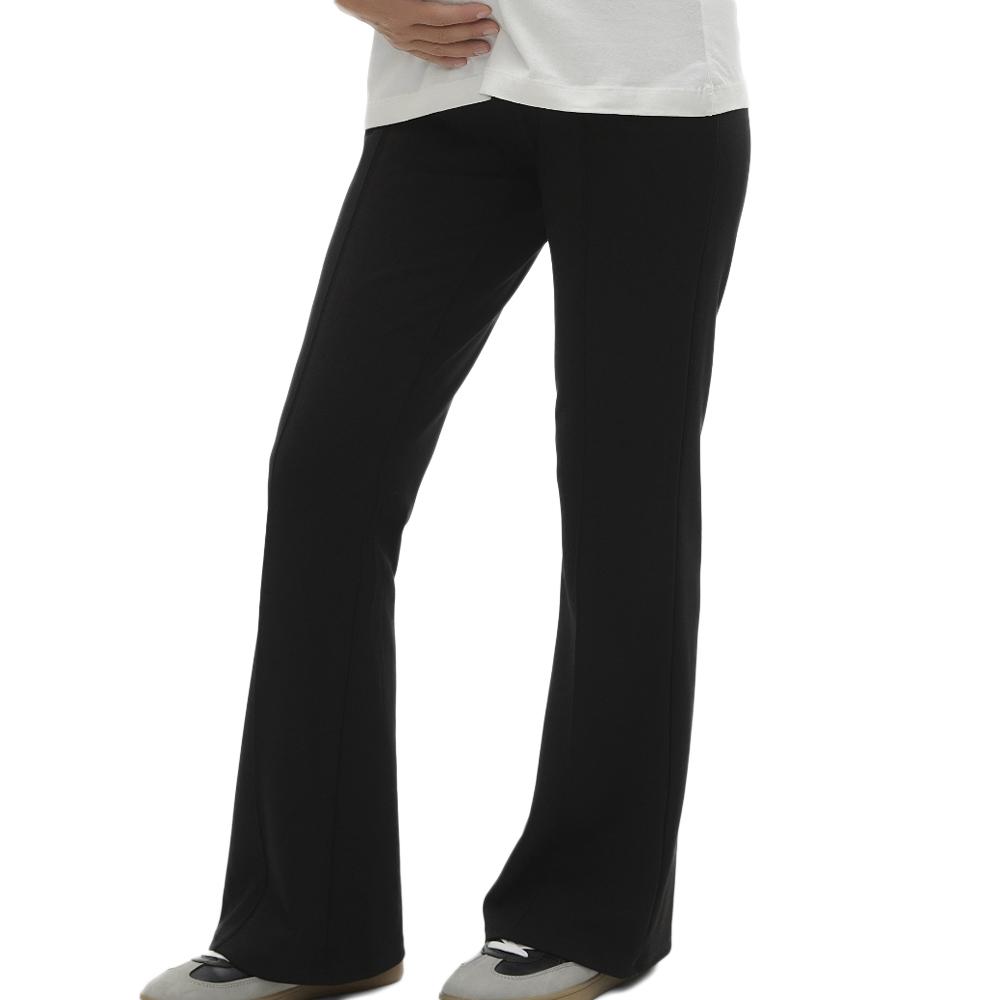 Mamalicious Pantalon de Grossesse Noir Femme Mamalicious Mif Pintuck