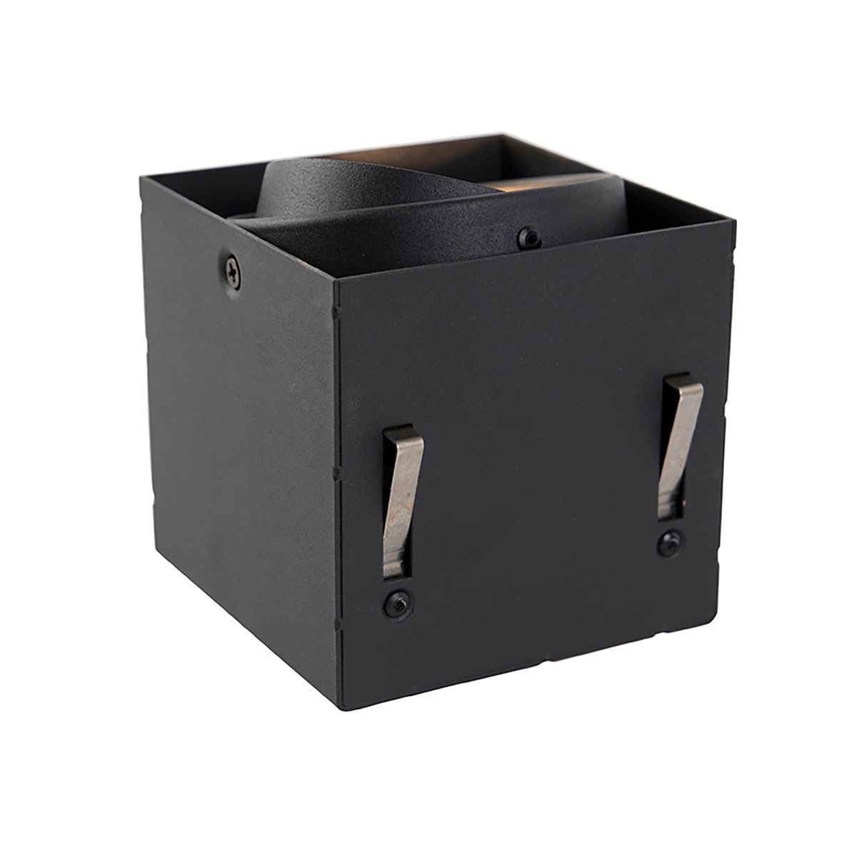 Set van 6 inbouwspots zwart GU10 AR70 trimless - Oneon