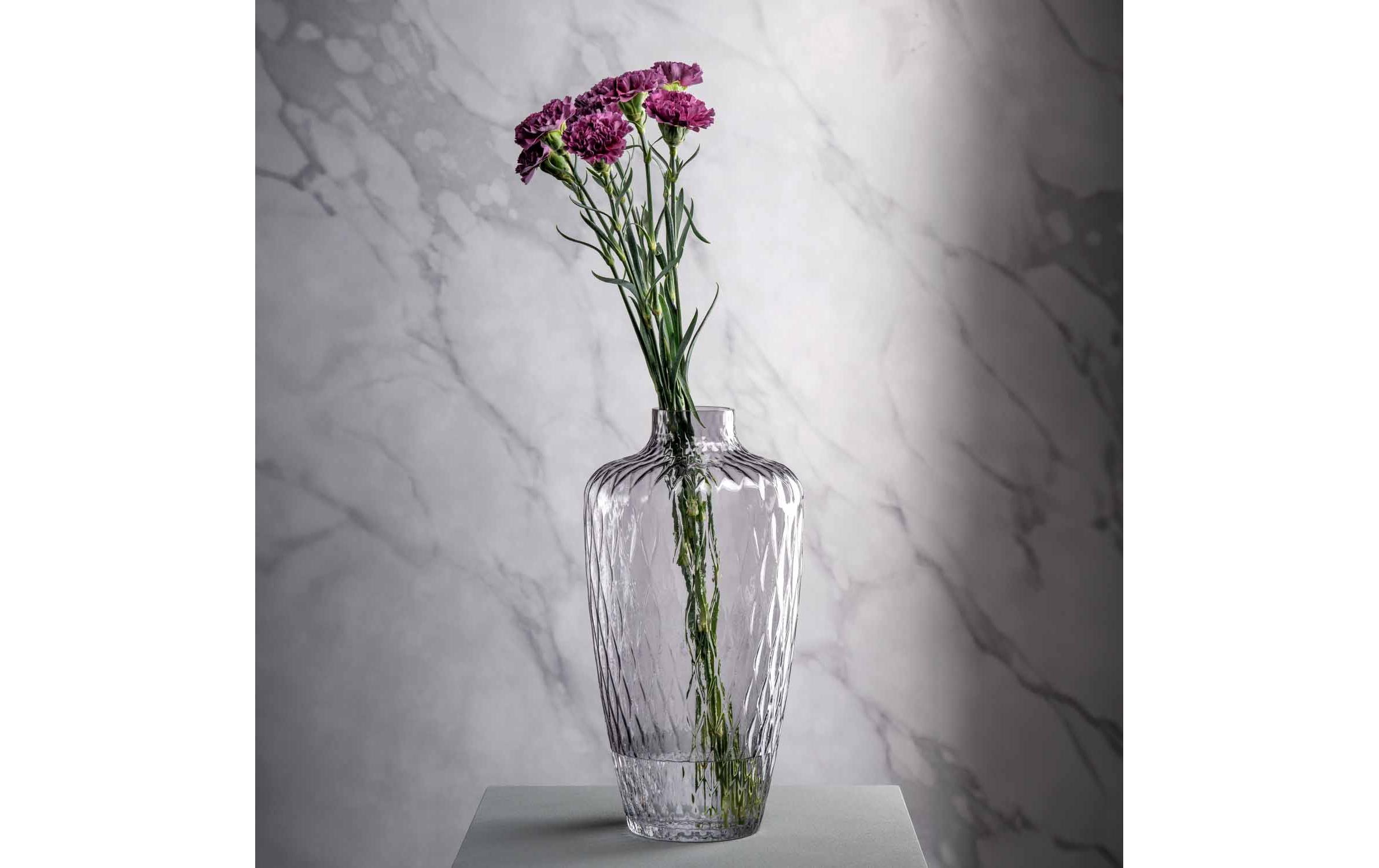 Vase Giulia Grau, 20 x 39 cmTischlicht