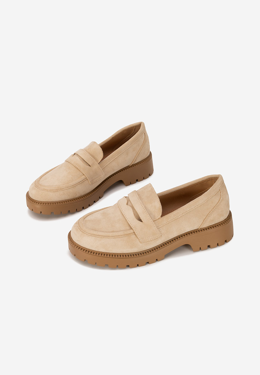 Loafers femme beige Senilia