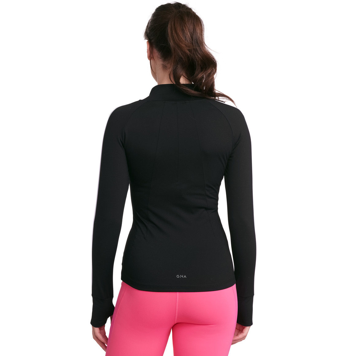 Gina Sports Damen Sport-Jacke mit Reißverschluss schwarz