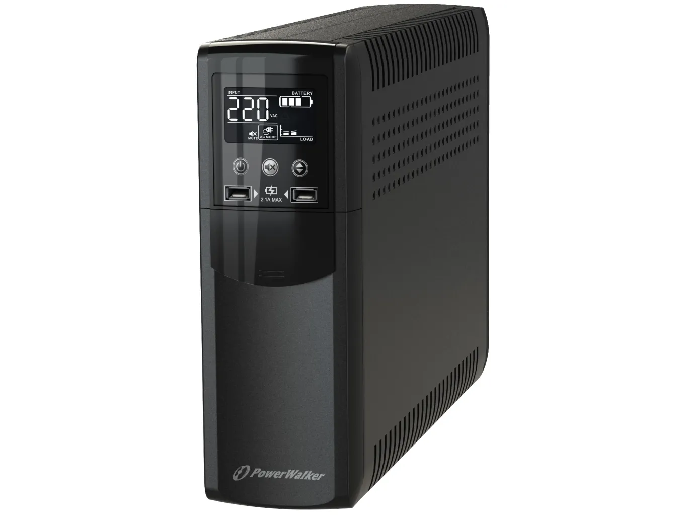 PowerWalker VI 1000 CSW IEC - UPS - AC 170 - 280 V - 600 Watt - 1000 VA - 10 At - USB - output-stikforbindelser: 8