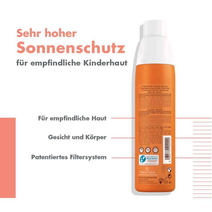 Avene Kinder-Sonnenspray SPF 50+, 200 ml