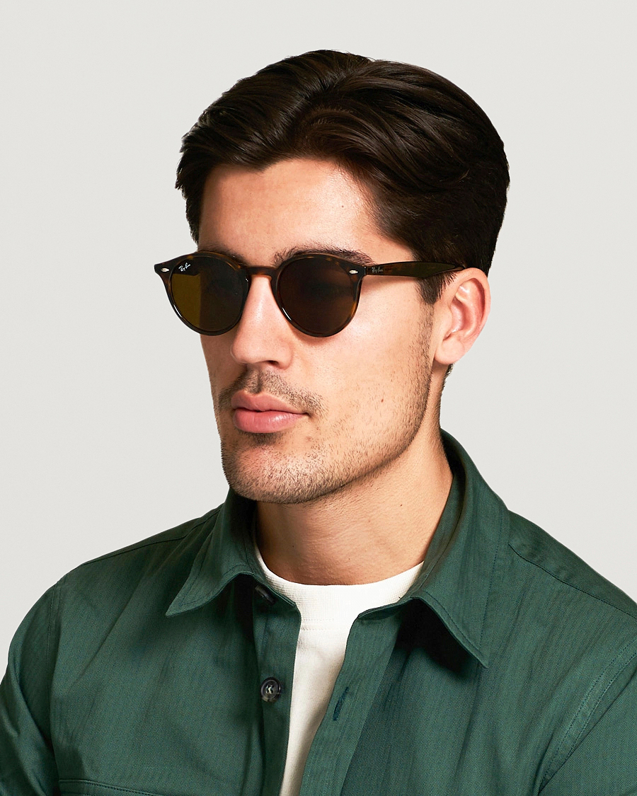 Ray-Ban RB2180 Acetat Sunglasses Dark Havana/Dark Brown
