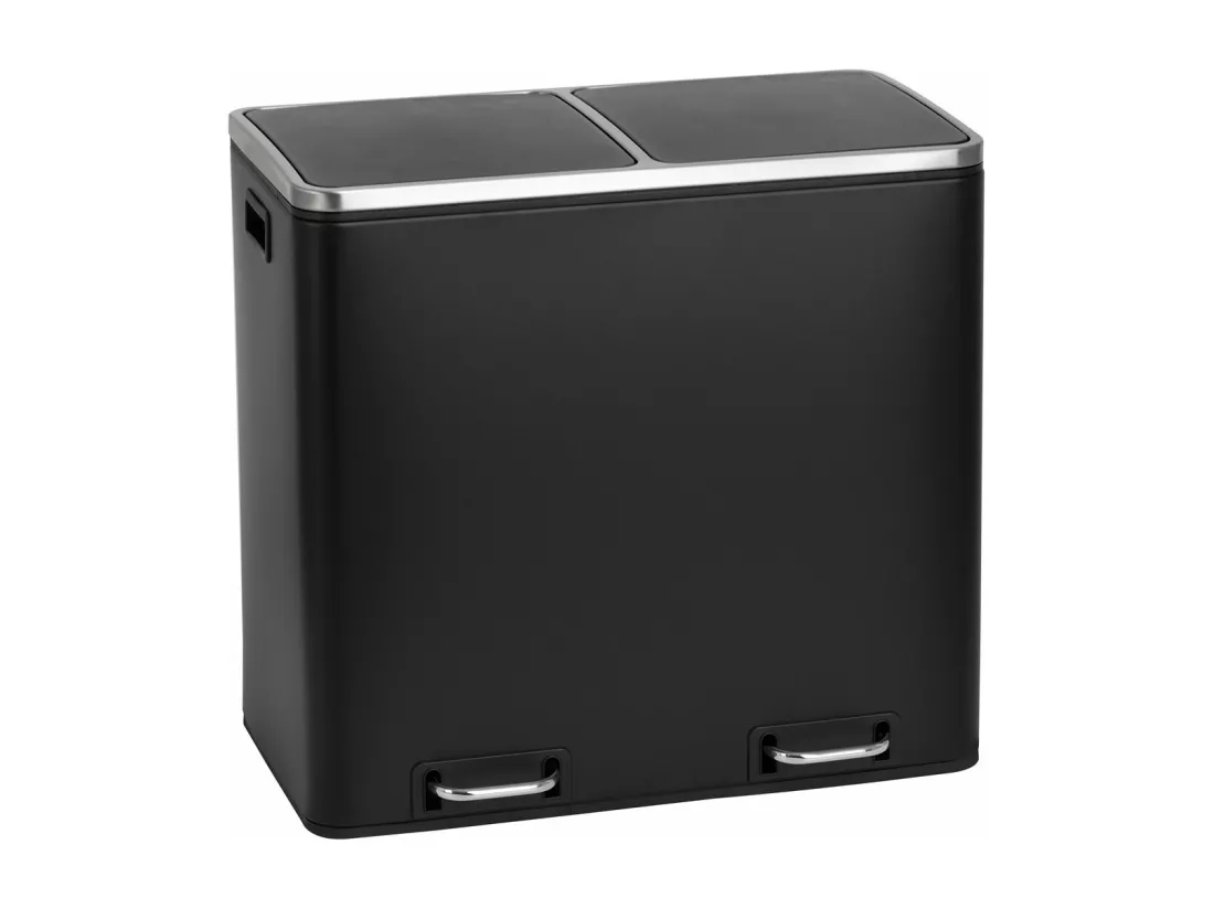 Poubelle à pédale 60L en inox