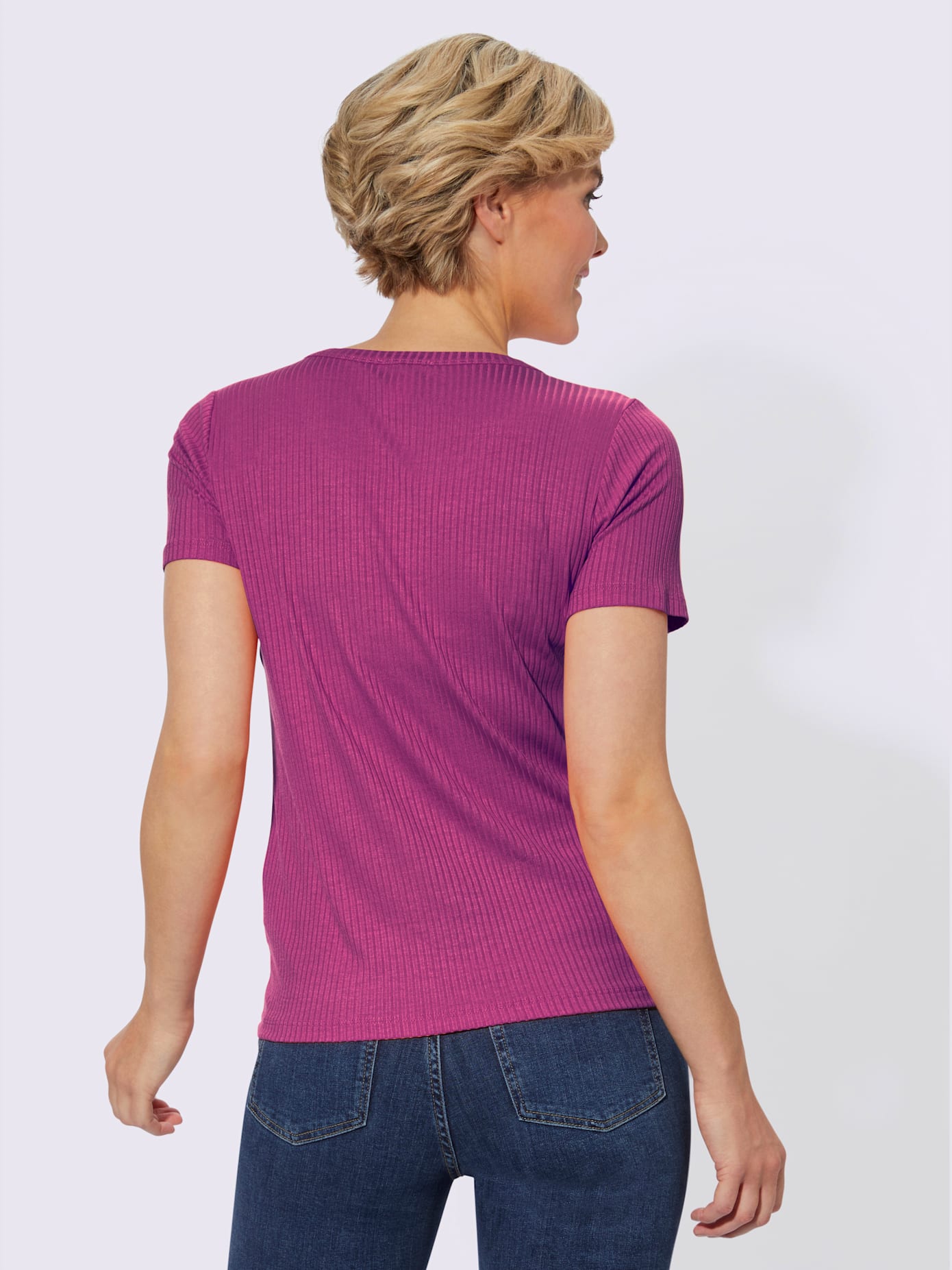 T-shirt à manches courtes qualité viscose extensible souple