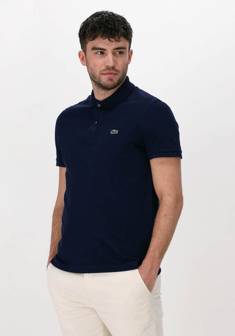 LACOSTE donkerblauwe lacoste polo 1hp3 men's s/s polo 1121