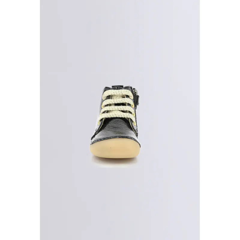 SONIZIP NOIR VERNIS BOTTILLONS Cuir Fille