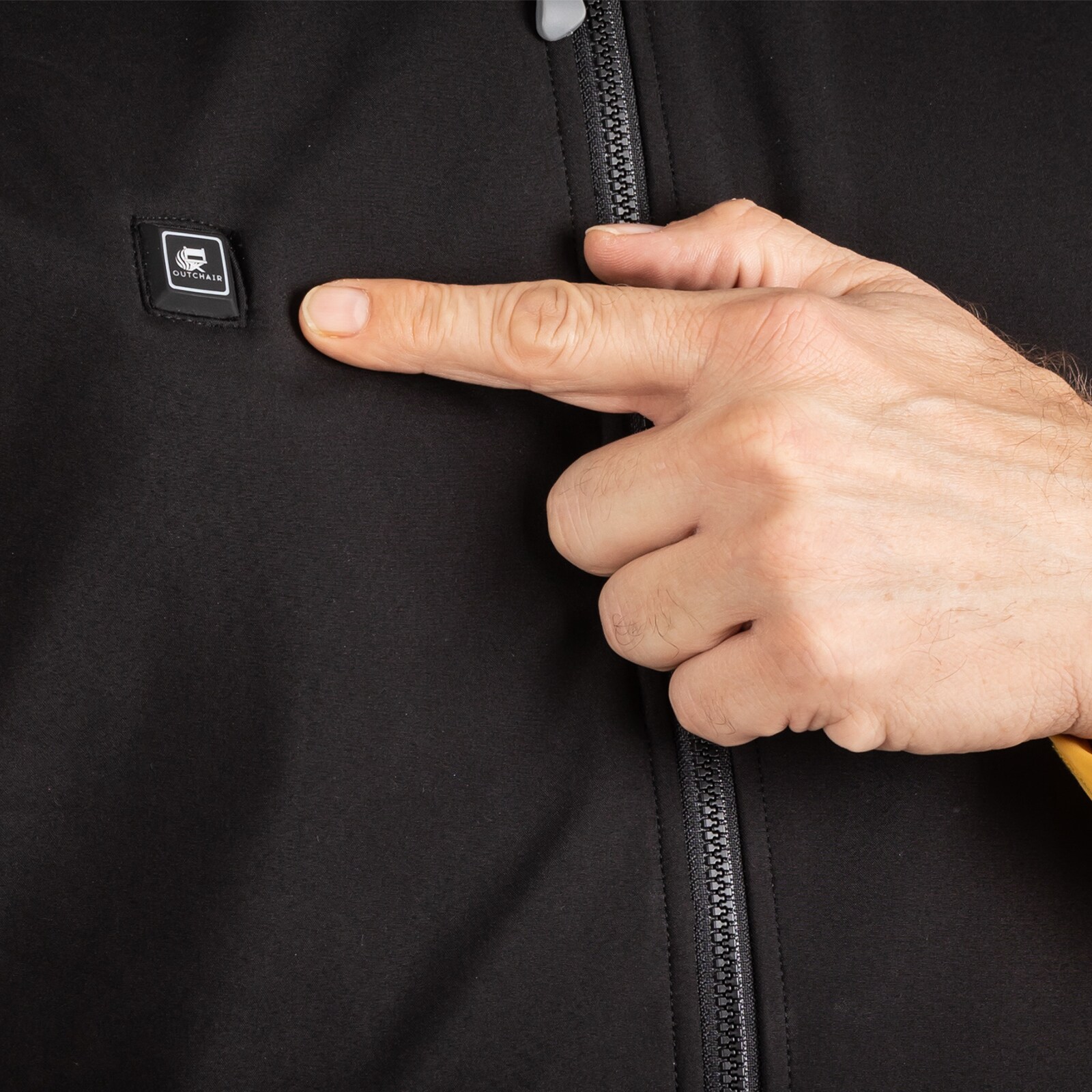 OUTCHAIR Heizweste Powerbank Warm Me Wärme Weste Beheizbar Beheizt Fleece Herren Größe: L/XL
