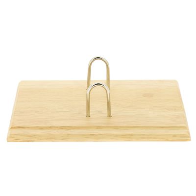 Lecas - Socle éphéméride en bois + bloc date à gauche - 14,5 x 20 cm