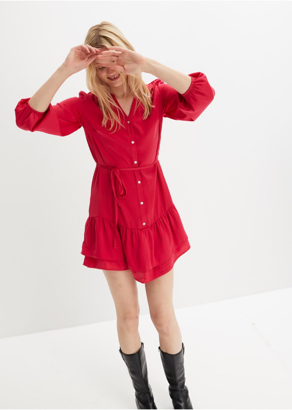 Robe-chemise en satin