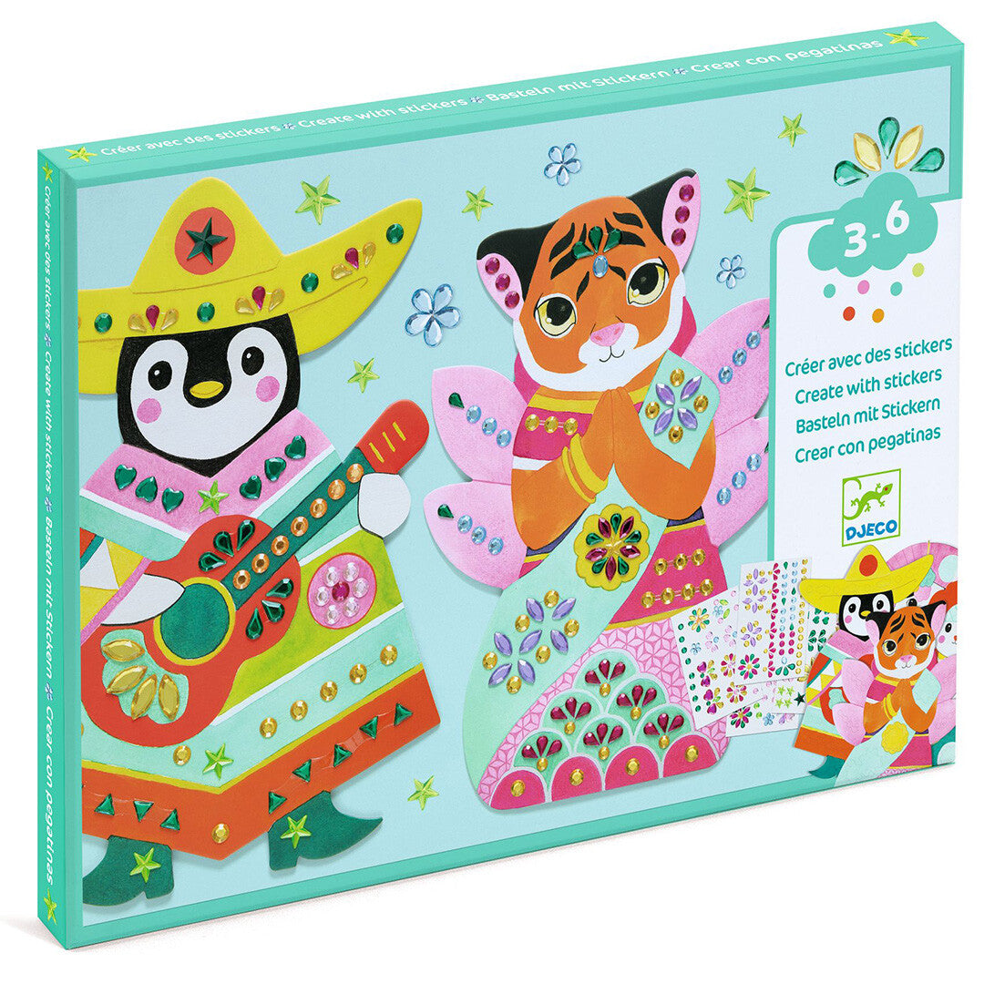 Djeco knutselset glitterstenen