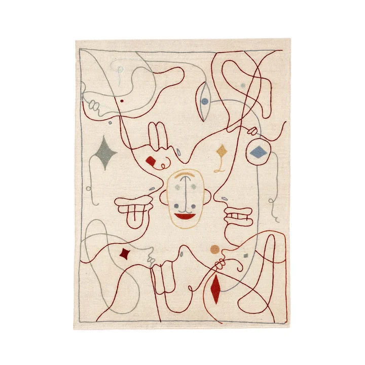 nanimarquina - Silhouette Kilim Teppich, 170 x 240 cm, mehrfarbig