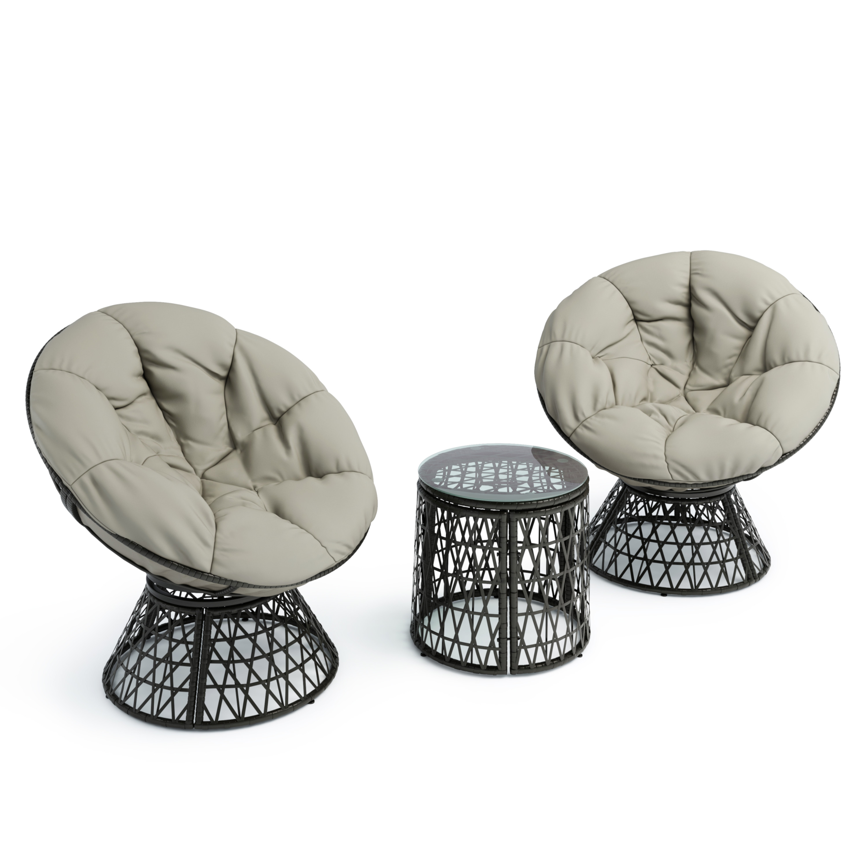 Gartenmöbel Set SAN REMO anthrazit