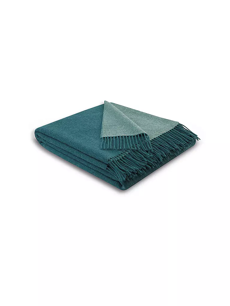 BIEDERLACK Tagesdecke - Plaid 130x170cm WINTER OCEAN Teal Green  petrol