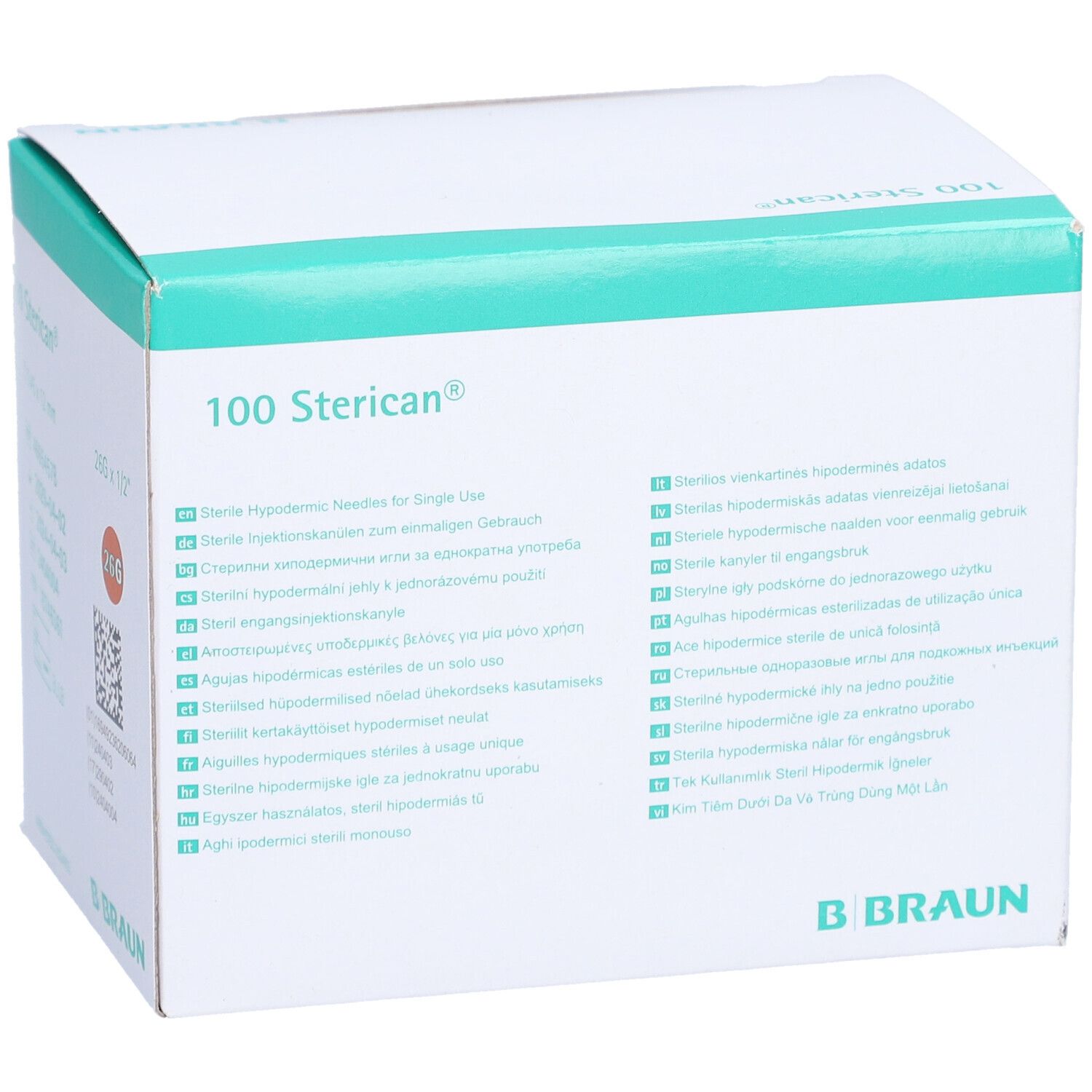 Sterican® Insulinkanüle G26 x 1/2 Zoll 0,45 x 12 mm braun