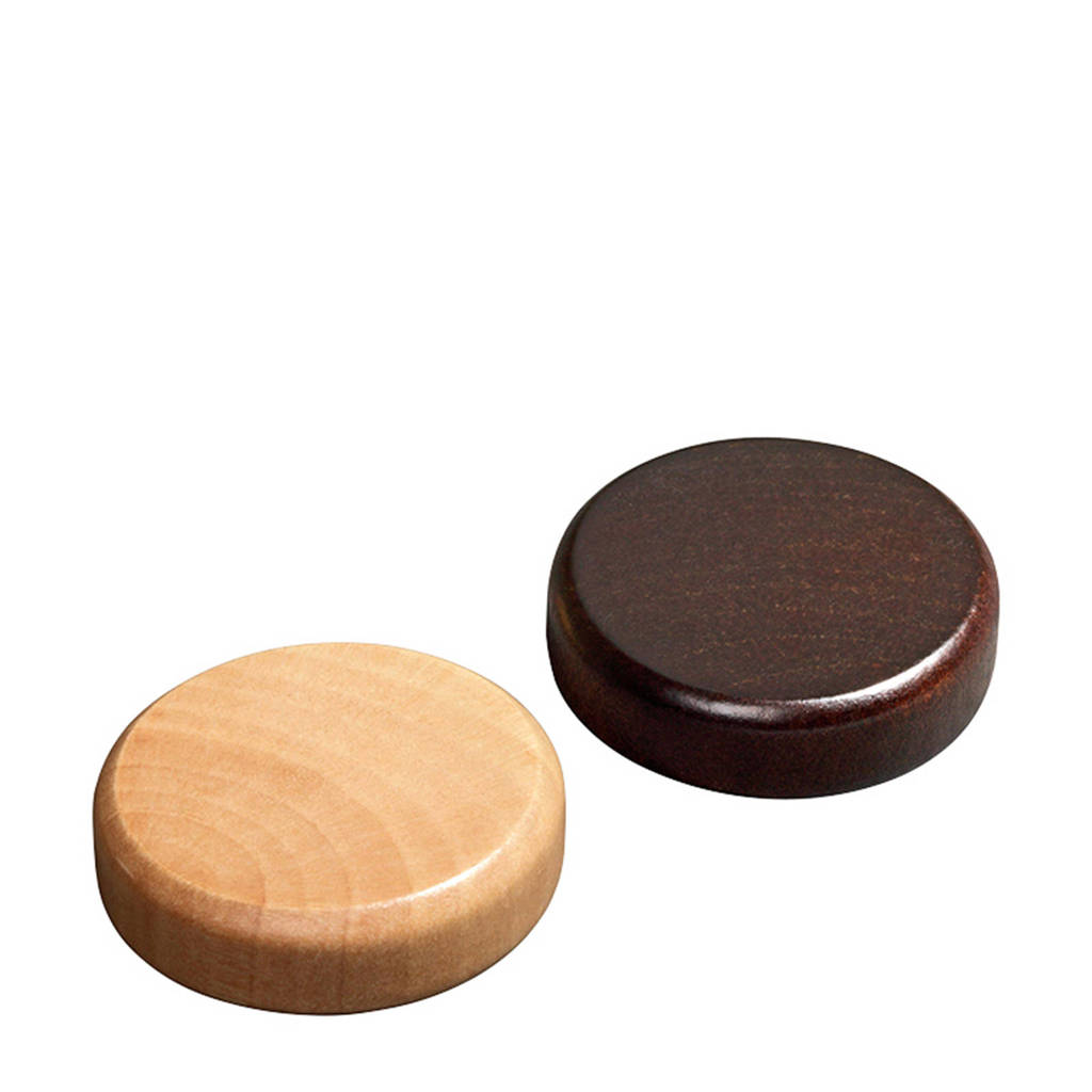 Backgammon stenen groot 35x8mm 30st Backgammon stenen 30 stuks (35x8mm)