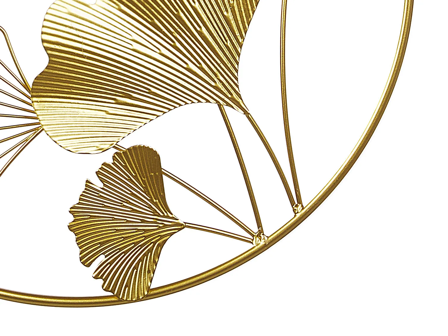 Wanddecoratie Bloem BISMUTH Metaal 45 cm Goud