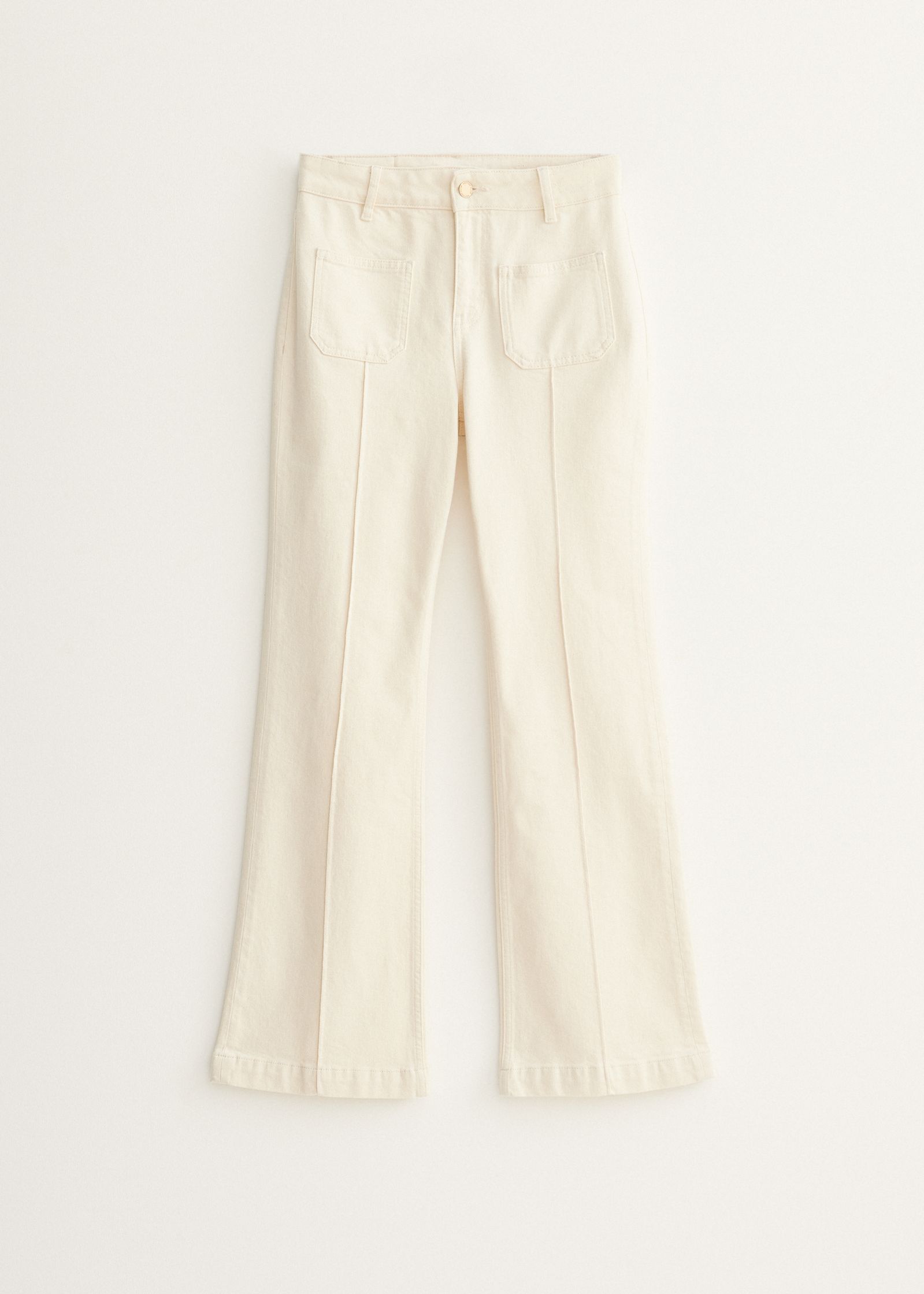 Flared jeans met zakken