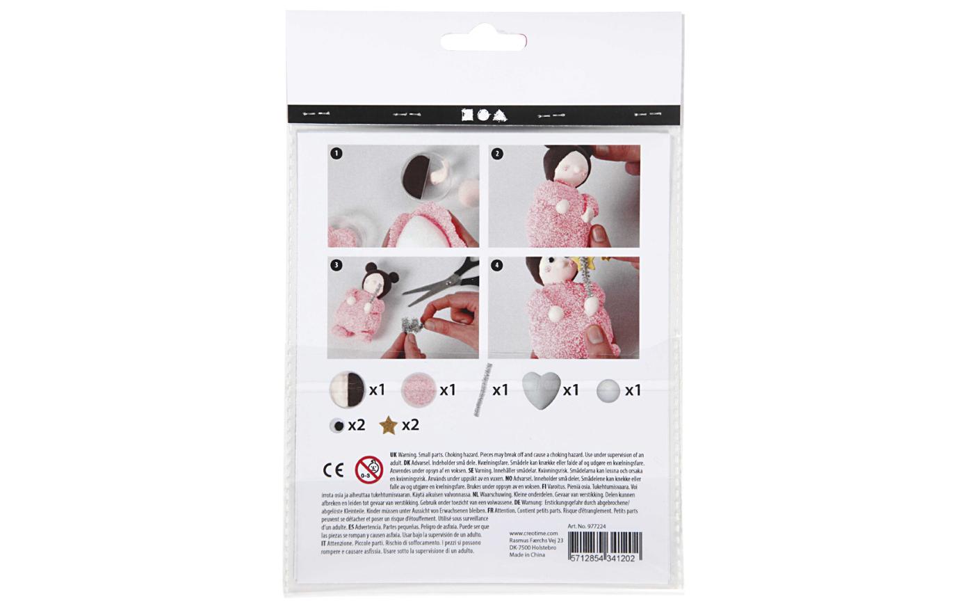 Modellier-Set Modellieren, Fee, 1 SetPerfekt als kleines Mitbringsel oder zum Füllen von Adventskalender, Schultüten, etc.