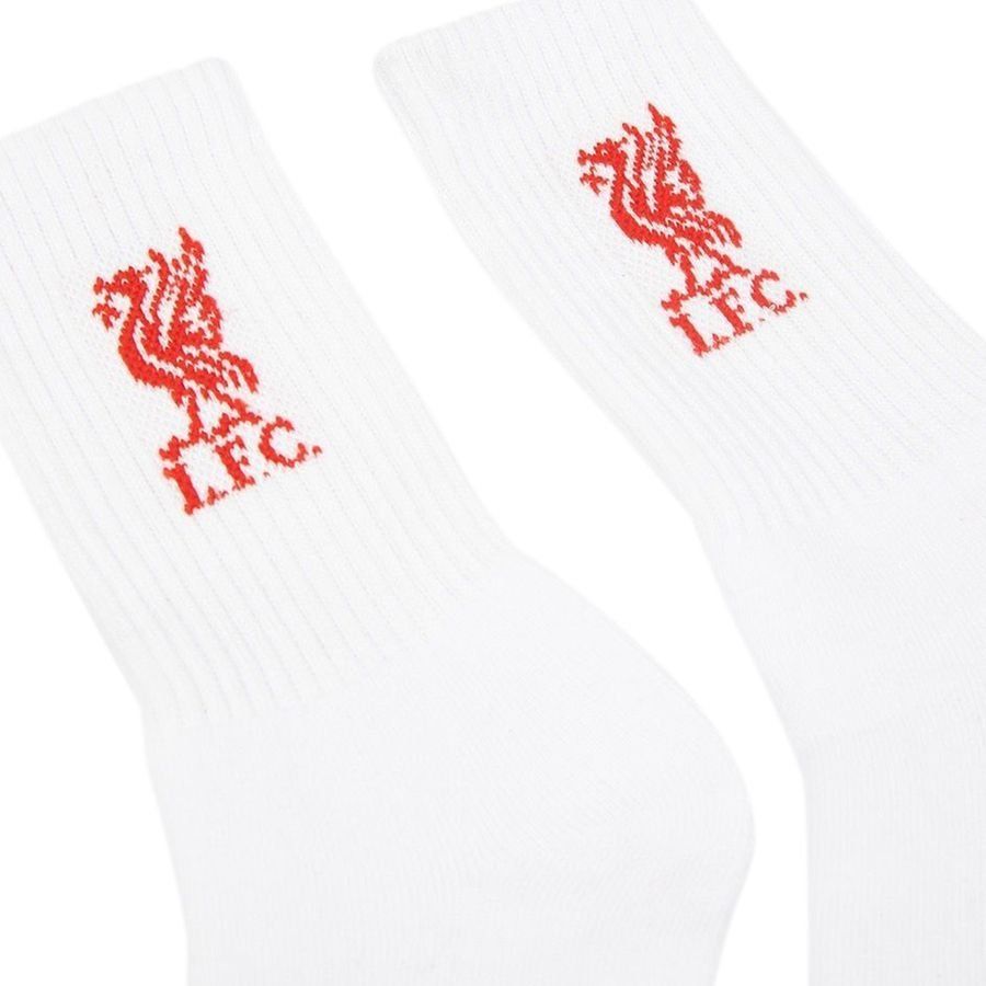 Liverpool Chaussettes Pack de 3 - Blanc/Rouge Enfant