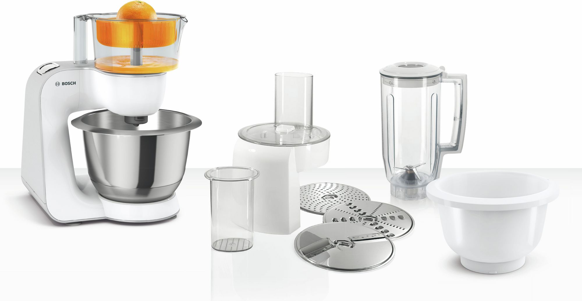 PRODUTO RECONDICIONADO # Robô de Cozinha Série 4 MUM 5 1000W Branco, Prata MUM58243--B