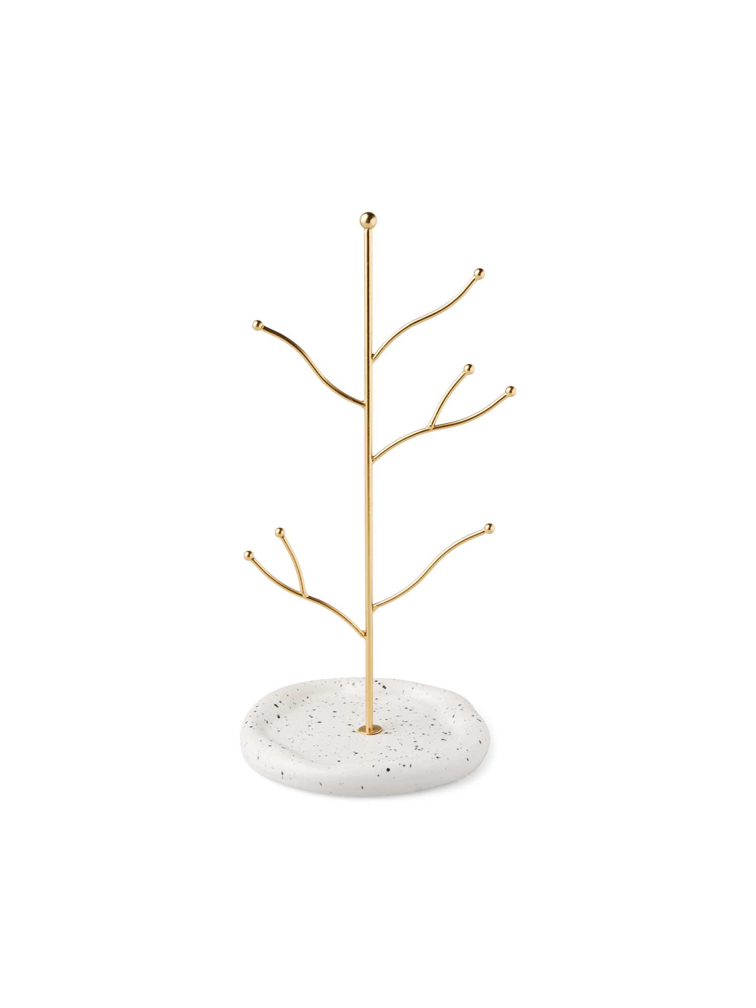 Smykkestativ | Keramik. Ø13 x 26,5 cm. | Off White